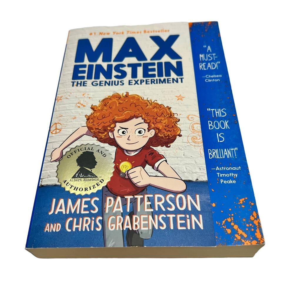 Max Einstein The Genius Experiment Paperback Book by James Patterson Children